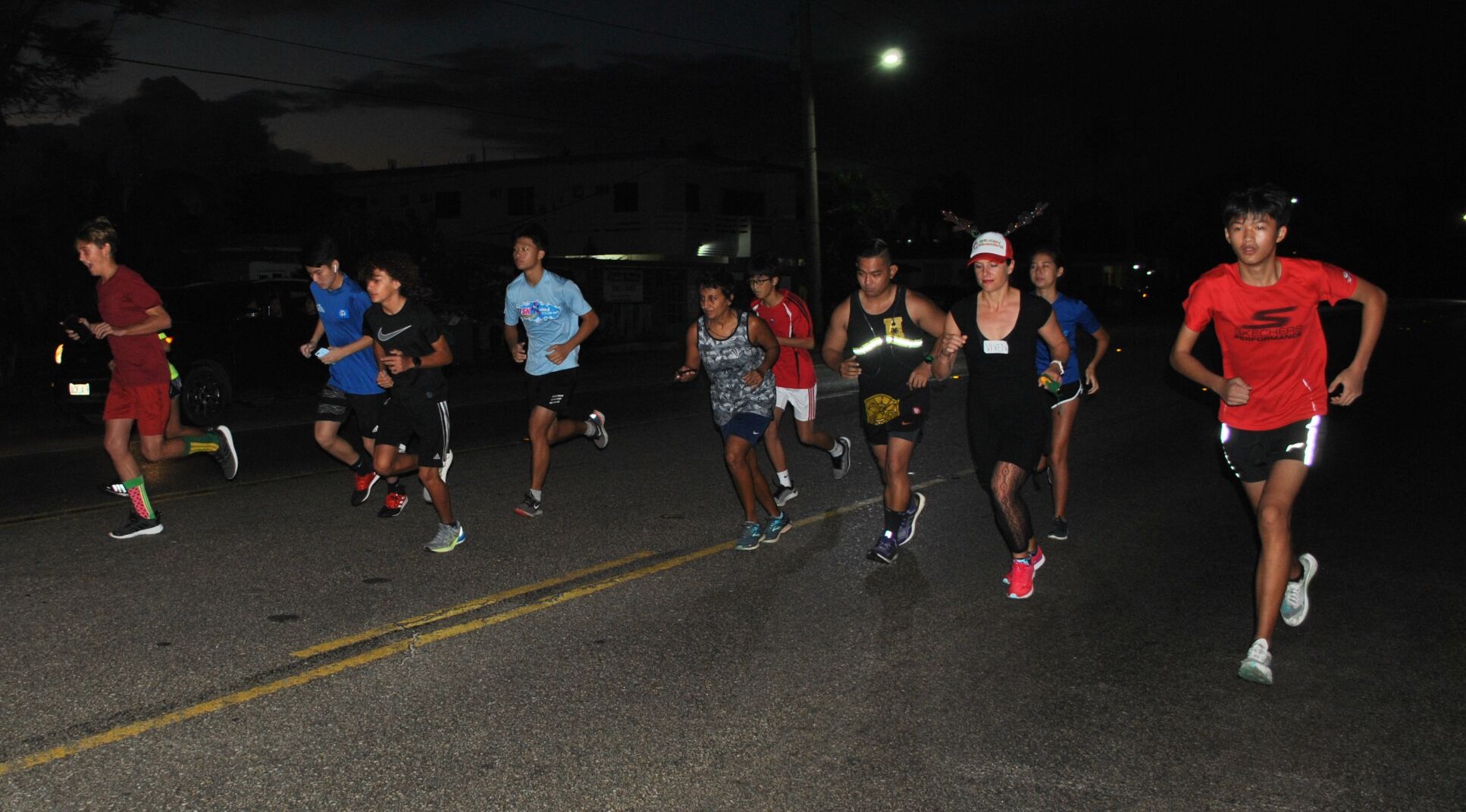 starting line Christmas island relay